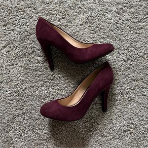 Plum Pumps NWOT